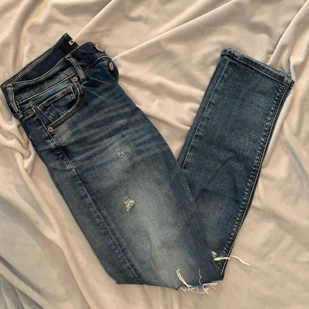 Express Vintage Skinny High Rise Jeans